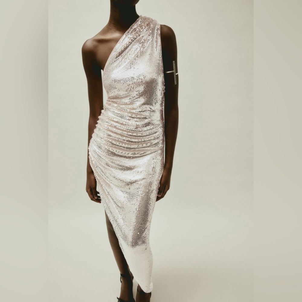Sequin one shoulder dress - Picture 5 of 5